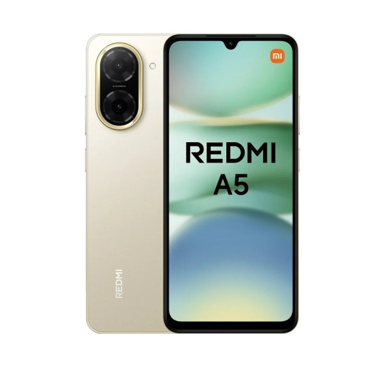 Xiaomi Redmi A5 Smartphone Pantalla 6.88" - 4GB - 128GB - Camara Principal 32MP - Bateria 5200mAh - Color Oro