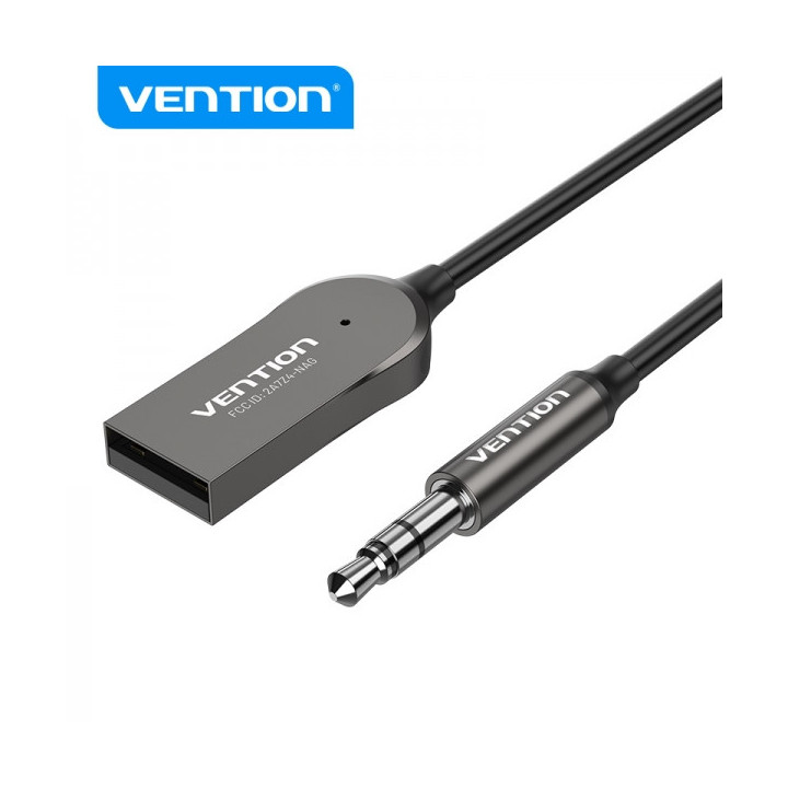 Vention Transmisor y Receptor FM MP3 Bluetooth - Gris