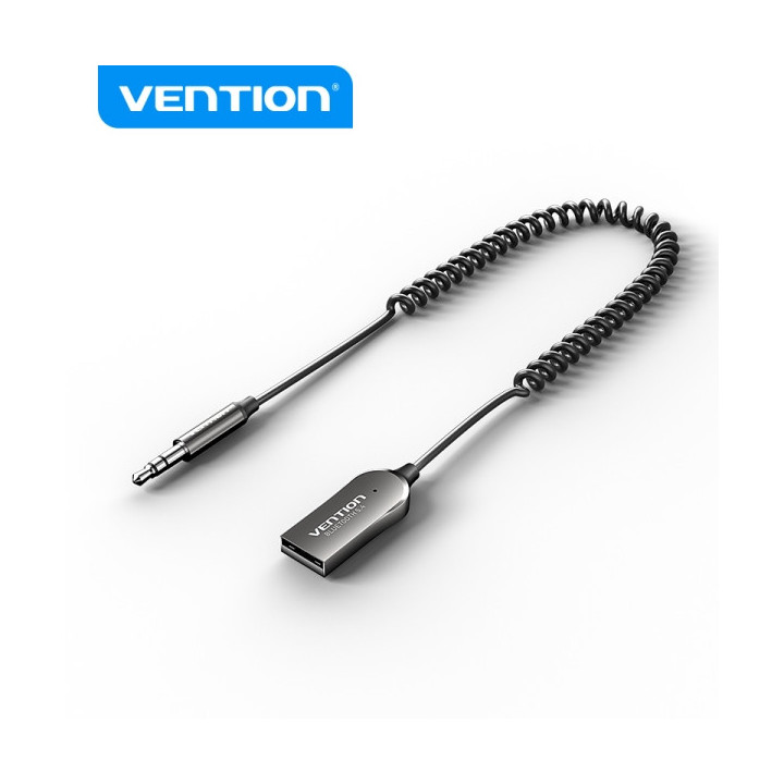 Vention USB Coche Bluetooth 5.4 Audio Receiver - Llamadas Manos Libres - Audio Hi-Fi - Emparejamiento Dual - Plug & Play - Colo