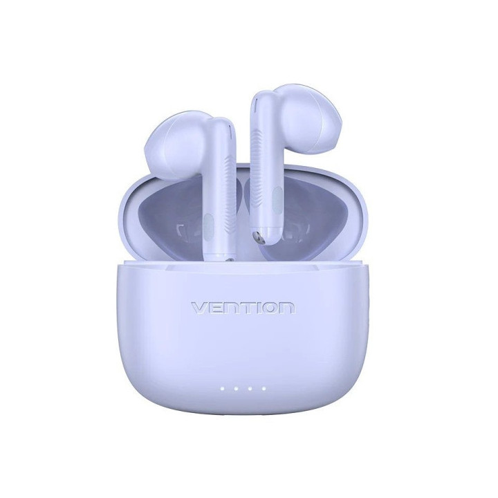 Vention Auriculares Bluetooth 5.3 con Estuche de Carga - 6h Autonomia - Elf E03 - Color Violeta