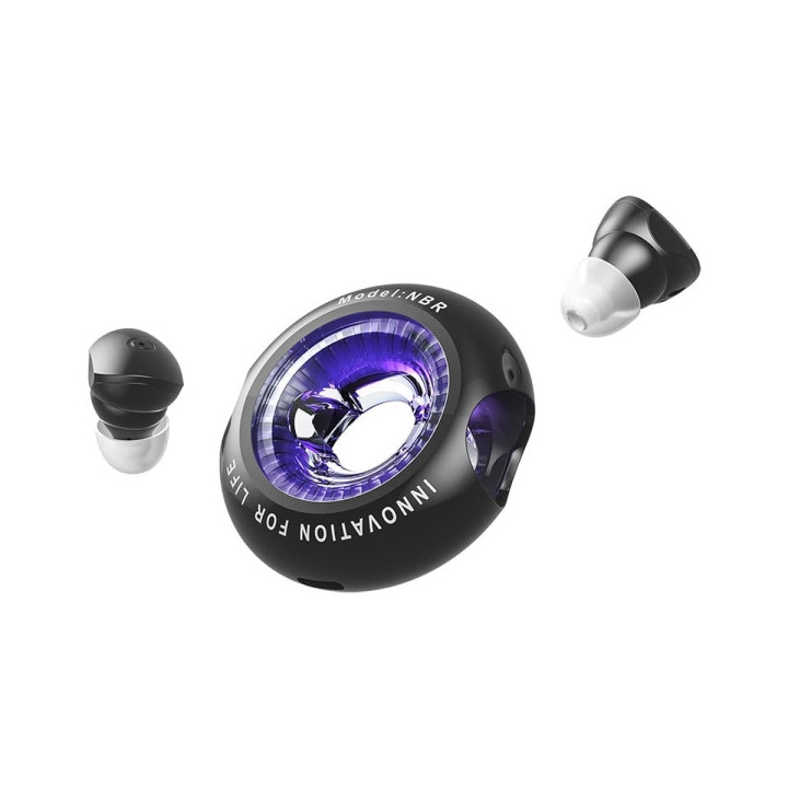 Vention Tiny T17 Auriculares Bluetooth 5.3 con Estuche de Carga - True Wireless - 6h Autonomia - LED - Color Negro