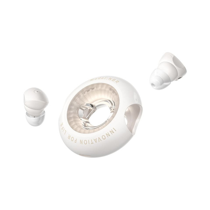 Vention Tiny T17 Auriculares Bluetooth 5.3 con Estuche de Carga - True Wireless - 6h Autonomia - LED - Color Beige