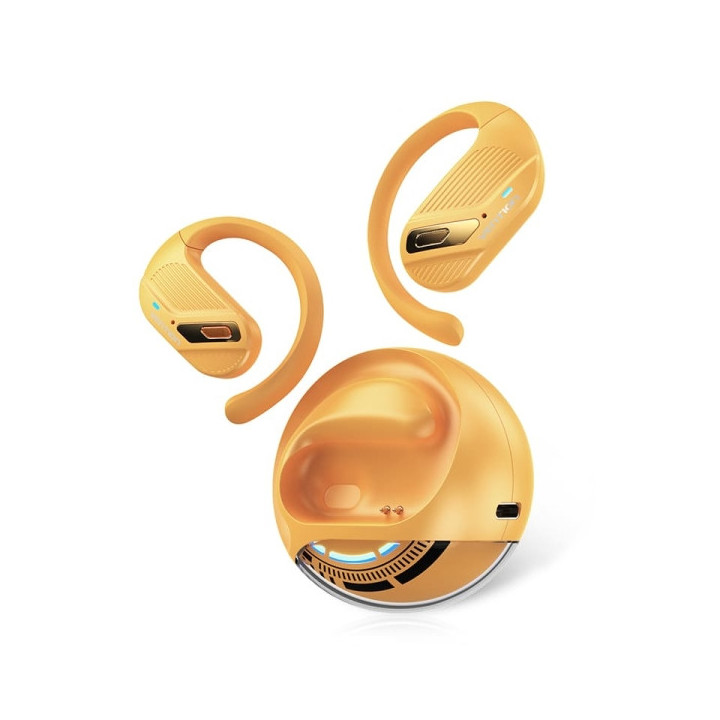 Vention OpenBeat O12 Auriculares Bluetooth 5.4 con Estuche de Carga - True Wireless - Open Ear - 7h Autonomia - Color Naranja