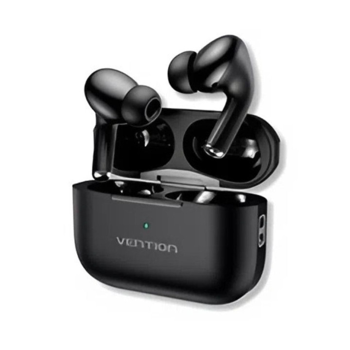 Vention Echo Lite E11 Auriculares Bluetooth 5.4 con Estuche de Carga - True Wireless - 6h Autonomia - Color Negro