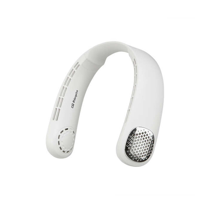 Orbegozo NF 4200 Ventilador de Cuello Refrescante - Motor DC - 3 Velocidades - Diseño Elegante y Ligero - Bateria de 1200mAH -