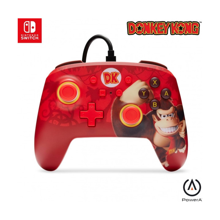 PowerA Mando con Cable Enhanced para Nintendo Switch - Donkey Kong Flex
