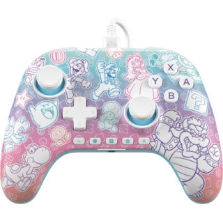 PowerA Mando con Cable para Nintendo Switch 2 - Efecto Hall - Mario Mushroom Kingdom