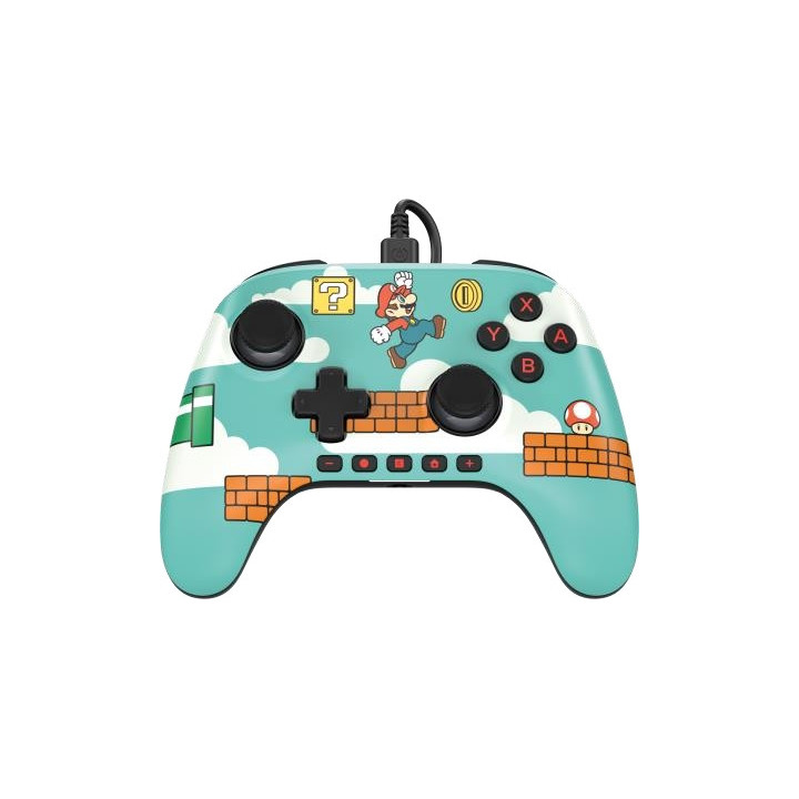 PowerA Mando con Cable para Nintendo Switch 2 - Efecto Hall - Mario Time
