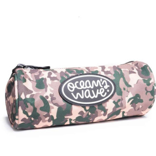 Oceans Wave Estuche Redondo - Gran Amplitud - Diseño Camuflaje Tierra