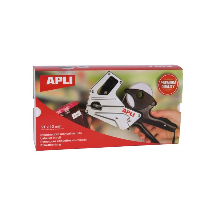 Apli Maquina Etiquetadora de Precios Premium - 1 Linea - 8 Caracteres - Facil Uso - Cambio Rapido de Digitos - Instalacion Senc