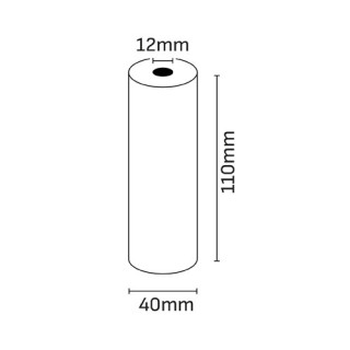Oqonos Rollo de Papel Termico 110x40x12mm