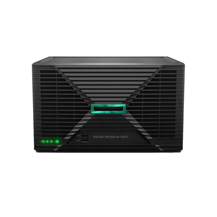 HPE ProLiant MicroServer Gen11 Servidor Intel Pentium G7400 - 16GB - 1TB SSD - DisplayPort y VGA - USB-A 3.2 Gen1 y Gen2