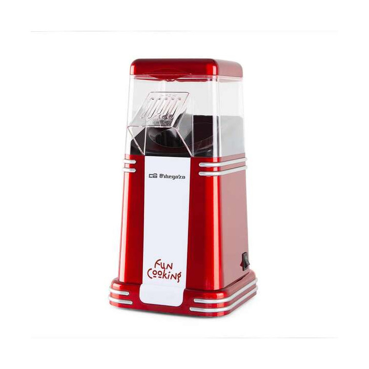 Orbegozo PA 4350 Palomitero Vintage - Prepara Palomitas en 3 Minutos - Diseño Retro y Saludable - Portatil y Facil de Limpiar