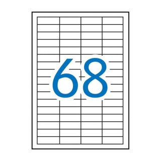 Apli Pack de 6.800 Etiquetas Rectangulares 48