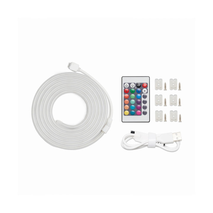 Vention Tira de Luces LED de Neon - Control Remoto - USB 5V - 2m - Flexible y Duradera - Resistente al Agua IP65 - Color Varios