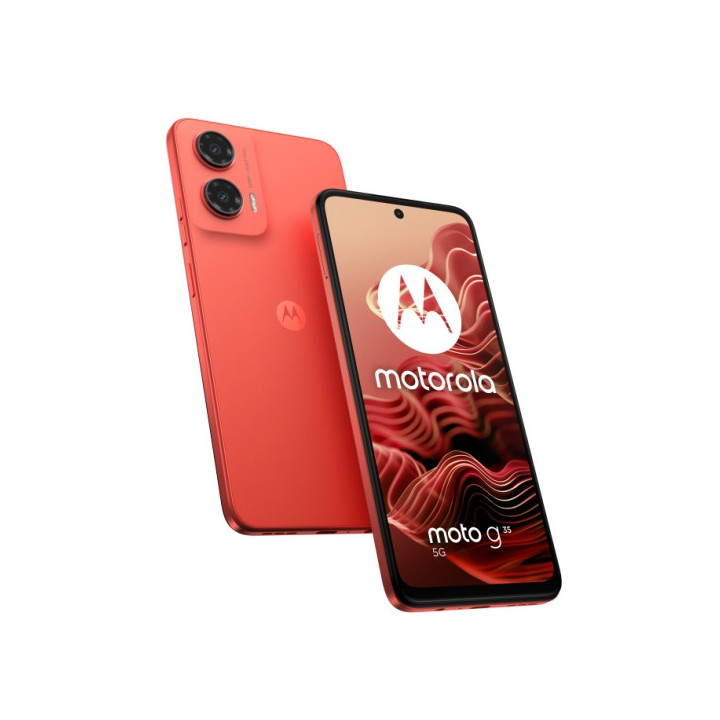 Motorola Moto G35 5G Smartphone Pantalla 6.72" - 8GB - 256GB - Camara 50mp - Bateria 5000mAh - Admite Carga de 18W - Color Rojo