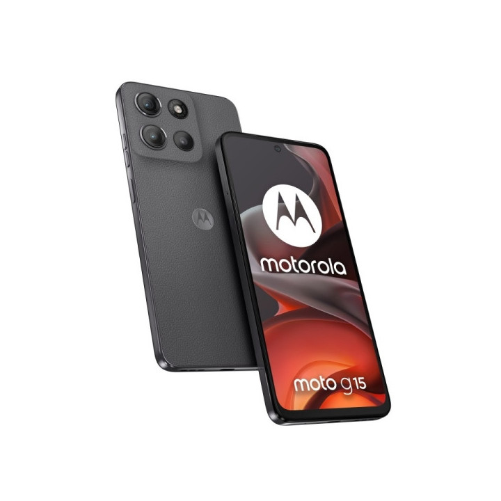Motorola Moto G15 Smartphone Pantalla LCD 6.72" - 8GB - 256GB - Camara 50mp - Bateria 5200mAh - Admite Carga de 18W - Color Gri