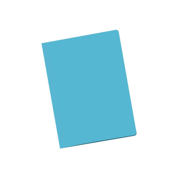 Dohe Pack de 50 Subcarpetas de Cartulina - Tamaño Folio - Ranura para Fastener - Color Azul Claro