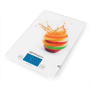Orbegozo PC 2025 Peso de Cocina Electronico - Precision y Comodidad en tus Recetas - Pesa hasta 20kg - Pantalla LCD de 5 Digito