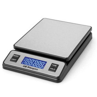 Orbegozo PC 3100 Bascula de Cocina Digital - Pantalla LCD - Capacidad 40kg - Conexion USB - Funcion Tara - Superficie Inox - In