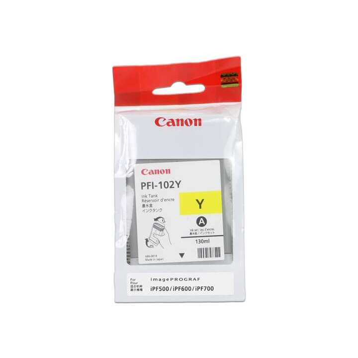 Canon PFI102 Amarillo Cartucho de Tinta Original - 0898B001
