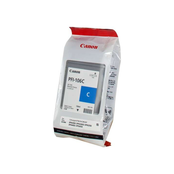 Canon PFI106 Cyan Cartucho de Tinta Original - PFI106C/6622B001