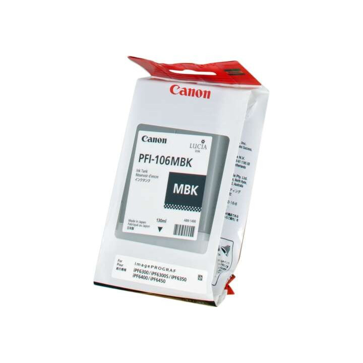 Canon PFI106 Negro Mate Cartucho de Tinta Original - PFI106MBK/6620B001