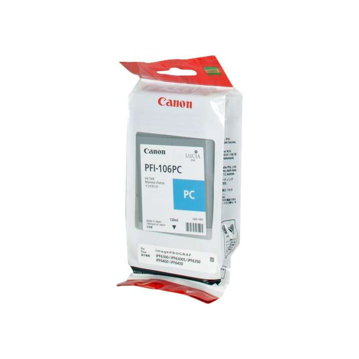 Canon PFI106 Cyan Photo Cartucho de Tinta Original - PFI106PC/6625B001
