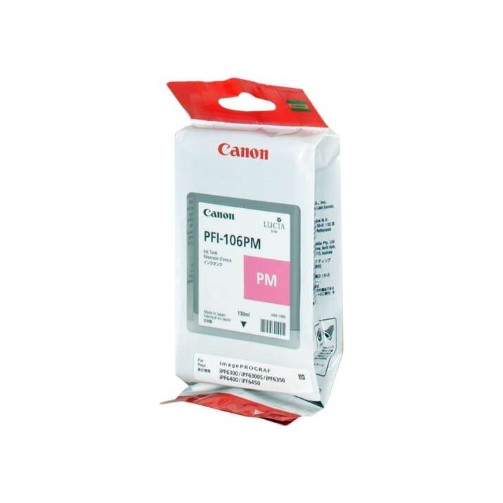 Canon PFI106 Magenta Photo Cartucho de Tinta Original - PFI106MC/6626B001