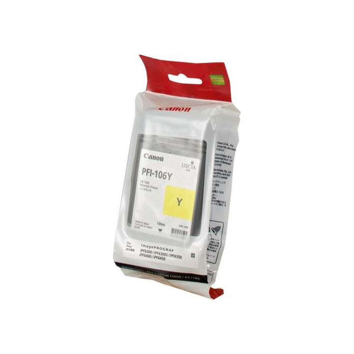 Canon PFI106 Amarillo Cartucho de Tinta Original - PFI106Y/6624B001