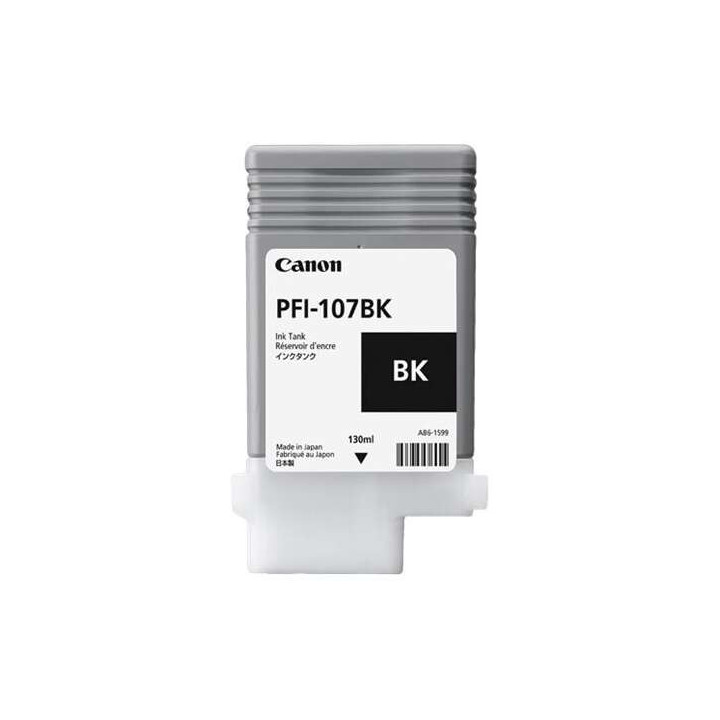 Canon PFI107 Negro Cartucho de Tinta Original - PFI107BK/6705B001