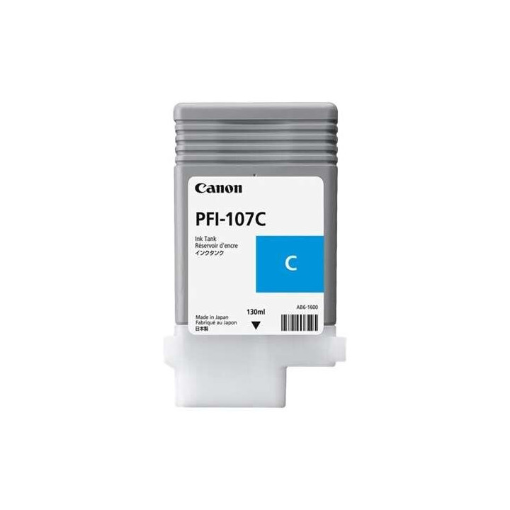 Canon PFI107 Cyan Cartucho de Tinta Original - PFI107C/6706B001