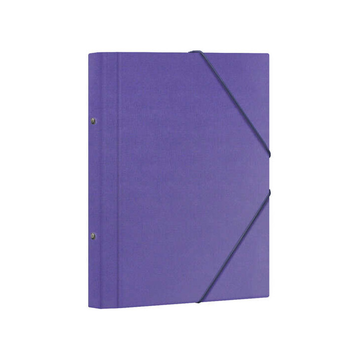 Dohe Carpeta Clasificadora 12 Departamentos - Formato Folio - Carton Plastificado - Cierre con Gomas - Color Morado