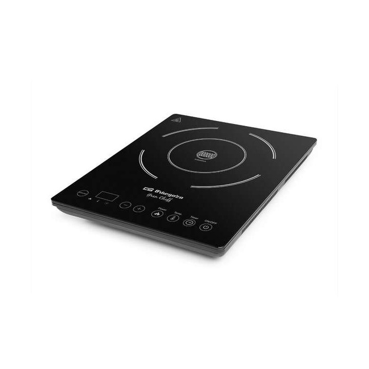 Orbegozo PIC 2000 Placa de Induccion Portatil Eficiente - Potencia 2000W - Ahorro de Energia - Superficie de Coccion de 20cm -