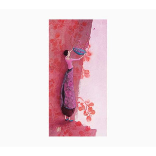 Pictura Aquarupella Gaëlle Boissonnard Tarjeta Doble 10.5x21cm - Acabado en Barniz de Relieve UV Grueso - Laminado Mate de Tac