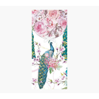 Pictura Tarjeta Money Cards - Tarjeta de Regalo Tipo Sobre Vertical - Tematica Pavo Real - 9.6x21.3cm - Embolsada Individualmen