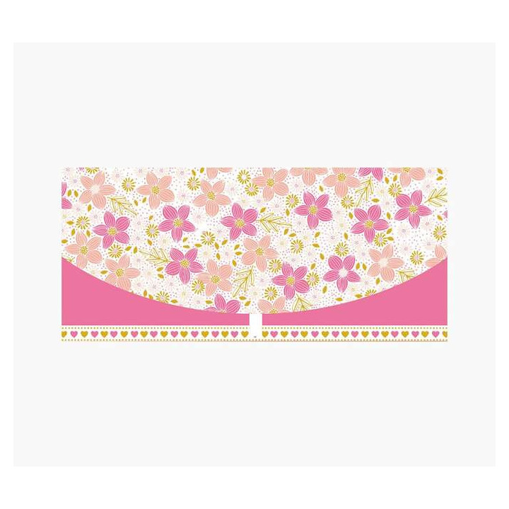 Pictura Tarjeta Money Cards - Tarjeta de Regalo Tipo Sobre - 21.3x9.6cm - Tematica de Flores - Embolsada Individualmente en Cel