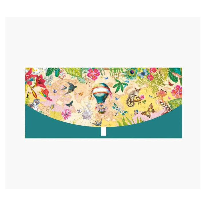 Pictura Money Cards Tarjeta de Felicitacion - Diseño de Globo y Animales - Tamaño 21