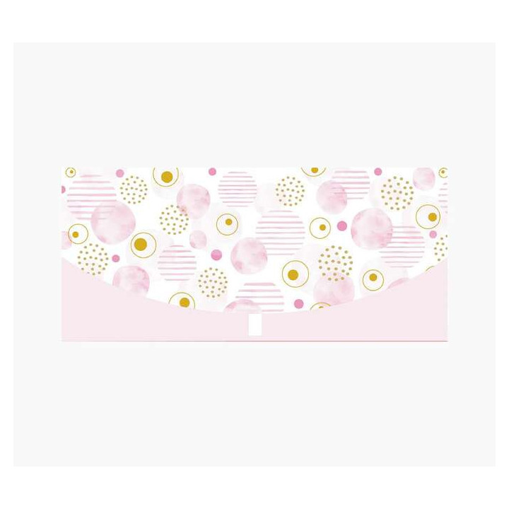 Pictura Tarjeta Money Cards - 21.3x9.6cm - Diseño Elegante de Circulos - Incluye Sobre Blanco - Certificacion FSC