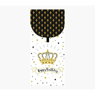 Pictura Tarjeta Money Cards - 9.6x21.3cm - Diseño Elegante con Tematica de Corona - Incluye Sobre Blanco - Certificacion FSC -