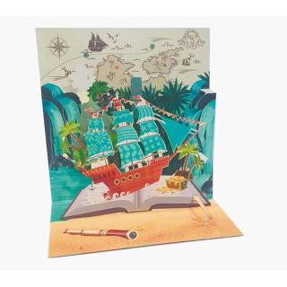 Pictura Tarjeta Felicitacion 3D Pop-Up - Laminas - Purpurina - Relieve - Cortes Laser - 16x16cm - Incluye un Sobre Blanco y Env