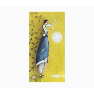 Pictura Aquarupella Gaëlle Boissonnard Tarjeta Doble 10.5x21cm - Acabado en Barniz de Relieve UV Grueso - Laminado Mate de Tac