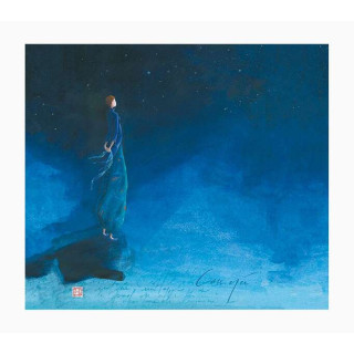 Pictura Gaëlle Boissonnard Tarjeta Doble - Acabado en Barniz de Relieve UV Grueso - Laminado Mate de Tacto Suave - 10.5x21cm -