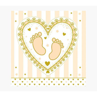 Pictura Tarjeta Arabesque - 16x16cm - Tematica Bebes - Tarjeta Triptica - Incluye Sobre Blanco - Papel con Certificacion FSC