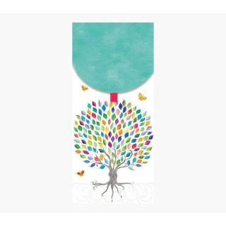 Pictura Tarjeta Money Cards - Tarjeta de Regalo Vertical - 9.6x21.3cm - Tematica Arbol - Embolsada Individualmente - Incluye So