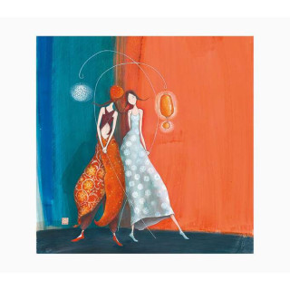 Pictura Gaëlle Boissonnard Tarjeta Doble - Acabado en Barniz de Relieve UV Grueso - Laminado Mate de Tacto Suave - 16x16cm - P