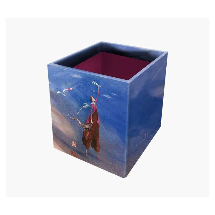 Pictura Gaëlle Boissonnard Caja Portalapices - 8.5x8.5x10.5cm - Diseño Artistico - Ideal para Organizar Material de Escritura