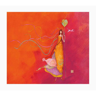 Pictura Gaëlle Boissonnard Tarjeta Doble - Acabado en Barniz de Relieve UV Grueso - Laminado Mate de Tacto Suave - 10.5x21cm -