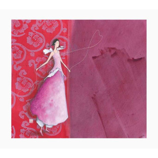 Pictura Gaëlle Boissonnard Tarjeta Doble - Acabado en Barniz de Relieve UV Grueso - Laminado Mate de Tacto Suave - 10.5x21cm -