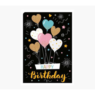 Pictura Tarjeta Zig-Zag - 15x22cm - Tematica Corazones - Triptica sin Envoltorio - Incluye Sobre Blanco - Papel con Certificaci